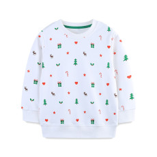 Kids Boy's Christmas Print Solid Fashion Sweatshirt GASD-8269