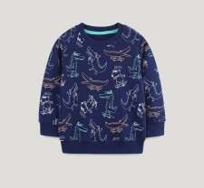 Kids Boy's Dinosaur Print Fashion Sweatshirt GASD-8237