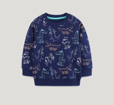 Kids Boy's Dinosaur Print Fashion Sweatshirt GASD-8237