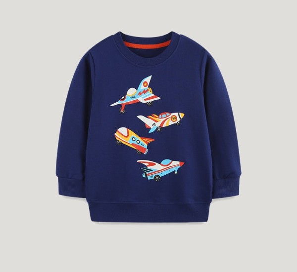 Kids Fashion Boy's Long Sleeve Print Tops GASD-8276