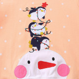 Kids Girl's Christmas Embroidered Long Sleeve Purllover GASD-8235