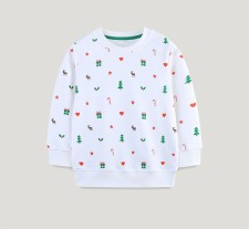 Kids Boy's Christmas Print Solid Fashion Sweatshirt GASD-8269