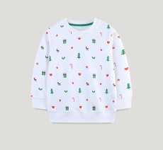 Kids Boy's Christmas Print Solid Fashion Sweatshirt GASD-8269