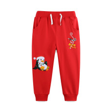 Kids Girl's Solid Color Embroider Sport Pants GASD-3125