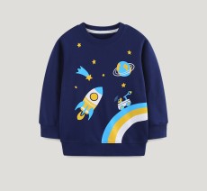 Kids Fashion Long Sleeve Print Sweatshirt GASD-8275
