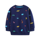 Kids Boy's Cartoon Print Long Sleeve Tops GASD-8238