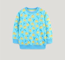 Kids Girl's Long Sleeve Floral Printed Tops GASD-8231