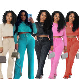 Tie Dye Print Long Sleeve Pants 2 Piece Set SFY-544