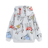 Kids Fashion Long Sleeve Zipper Hooded Coat GASD-6009