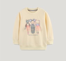 Kids Girl's O Neck Long Sleeve Casual Tops GASD-8262