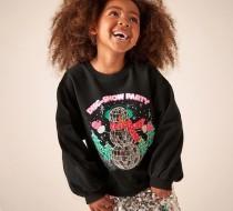 Kids Christmas Knit Cotton Crew Neck Sweatshirt GASD-8251