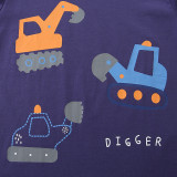 Kids Boy's Digger Print Long Sleeve T-shirt GASD-5404