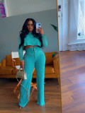 Tie Dye Print Long Sleeve Pants 2 Piece Set SFY-544