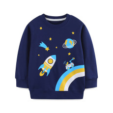 Kids Fashion Long Sleeve Print Sweatshirt GASD-8275
