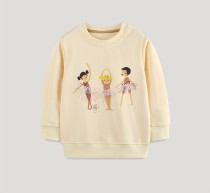 Kids Girl's Print Long Sleeve Knit Sweatshirt GASD-8263