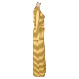 Stripe Print Long Sleeve T Shirt Pants Suit AIL-286