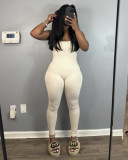 Solid Color Tight Sling Slim Jumpsuit GYZY-8925
