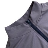 Solid Color Zipper Hoodie Pants 2 Piece Set LSD-2236