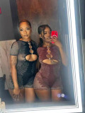 Pre Order: About 7 work days shipping Hollow Out Mesh See Through Romper YUEM-110704