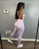 Solid Color Tight Sling Slim Jumpsuit GYZY-8925