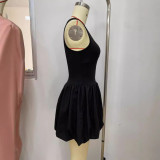Solid Color Sleeveless Vest Dress LSD-2231