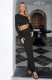 Solid Color Slash Shoulder Drawstring Skirt Suit GXYF-0420