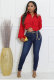 Solid Color Long Sleeve Shirt XHXF-969