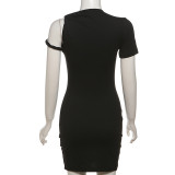 Pre Order: About 7 work days shipping Sexy Solid Color Slim Mini Dress YUEM-117104