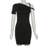 Pre Order: About 7 work days shipping Sexy Solid Color Slim Mini Dress YUEM-117104