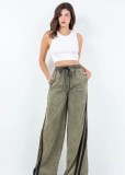 Casual Elastic Waist Wide Leg Jeans GBGF-003