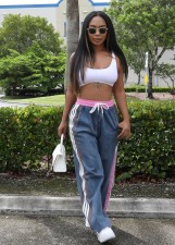 Side Stripe Color Block Sport Jeans GBGF-002