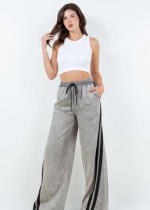 Casual Elastic Waist Wide Leg Jeans GBGF-003