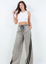 Casual Elastic Waist Wide Leg Jeans GBGF-003