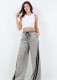Casual Elastic Waist Wide Leg Jeans GBGF-003