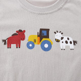 Kids Boys Print O Neck Casual T Shirt GASD-5400