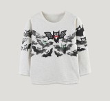 Kids Boys Halloween Bat Print T-Shirt GASD-5389