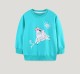 Kids Girl Fashion Animal Print Knitted Cotton Sweatshirt GASD-8274