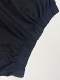 Letter Print Short Sleeve Pants Suit ME-55033 