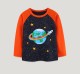 Kids Boys Fashion Planet Print Long Sleeve T-Shirt GASD-5395