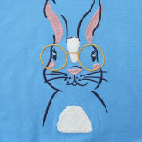 Kids Cute Rabbit Embroidered Sweatshirt GASD-8271