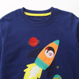 Kids Boys Rocket Print Sweatshirt GASD-8236