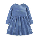 Kids Girl's Polka Dot Embroidered Princess Dress GASD-1560