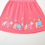 Kids Girls Print Polka Dot Princess Dress GASD-1559