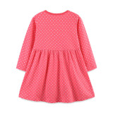 Kids Girls Print Polka Dot Princess Dress GASD-1559