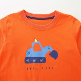 Kids Boys Solid Color Print T Shirt GASD-5402