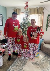 Christmas Print Family Home Parent-child Pyjamas Set GSGS-0683
