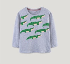 Kids Dinosaur Printed Knits Cotton T-Shirt GASD-5396