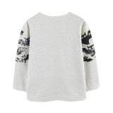 Kids Boys Halloween Bat Print T-Shirt GASD-5389