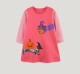Halloween Kids Clashing Color Long Sleeve Dress GASD-1548
