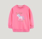 Kids Girls Cartoon Unicorn Pattern Sweatshirt GASD-8265